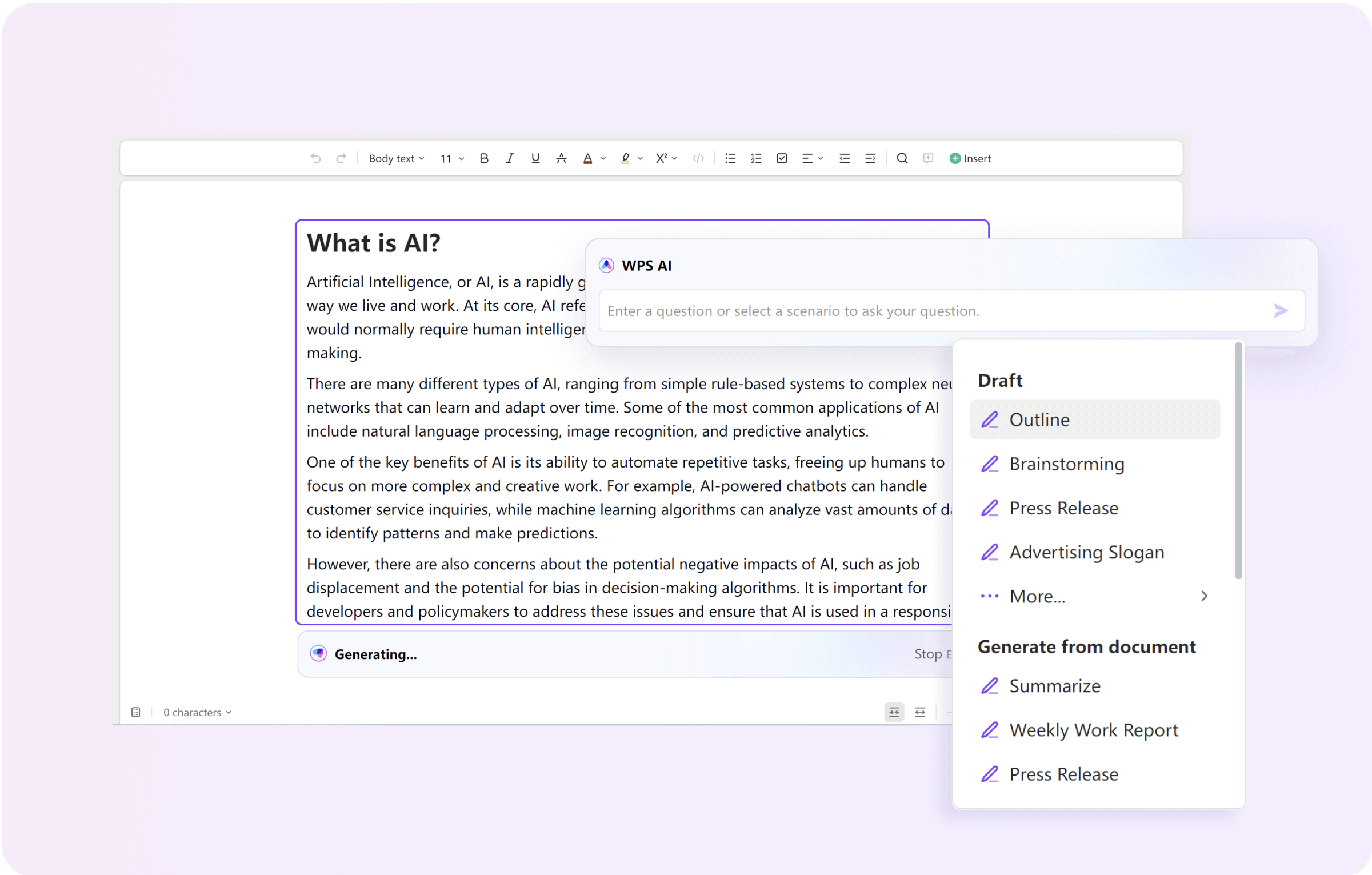 Word's Creative Sidekick