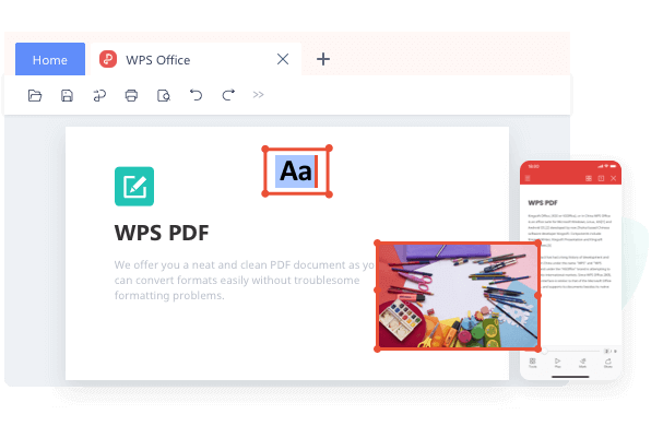 Bearbeiten von Text und Bildern mit dem PDF-Editor