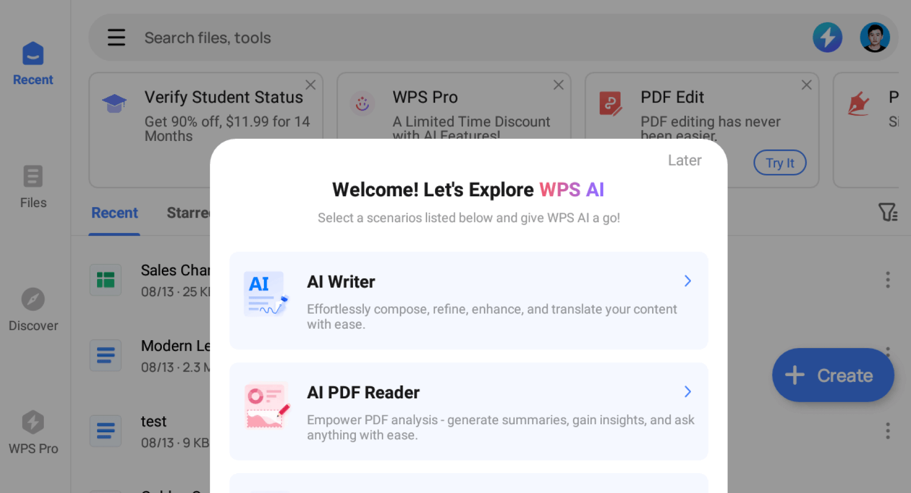 open WPS Office to use WPS AI. open WPS Office to use WPS AI.