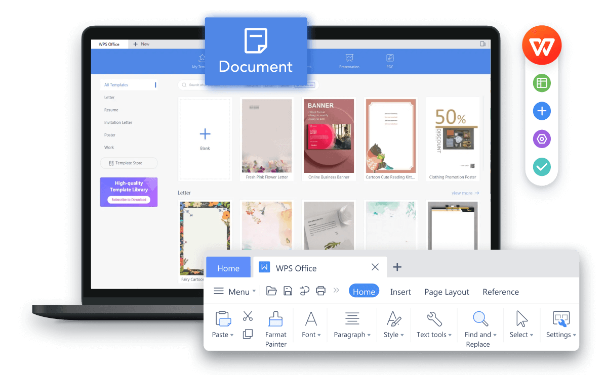 how to Use Microsoft Word for free in wps office
