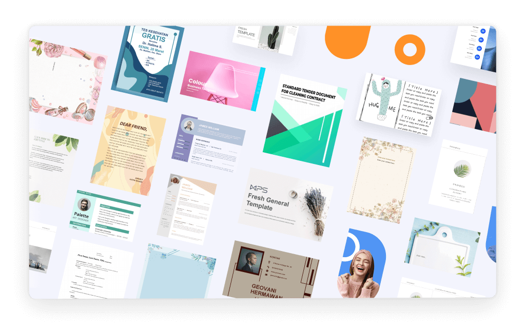 Free Word templates in WPS Office
