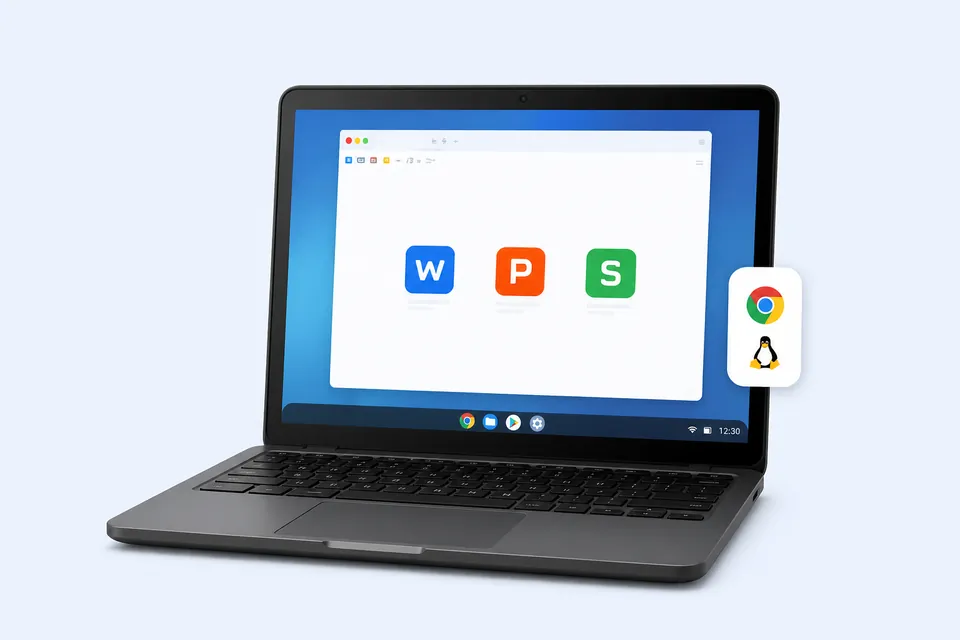 Chromebook device running WPS Office