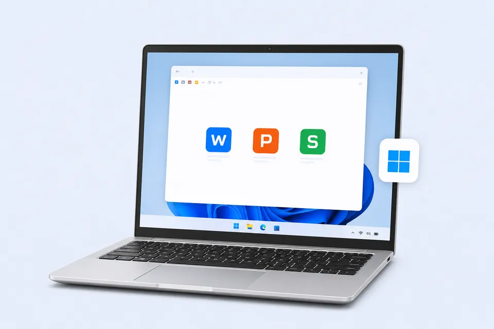 Windows device running WPS Office