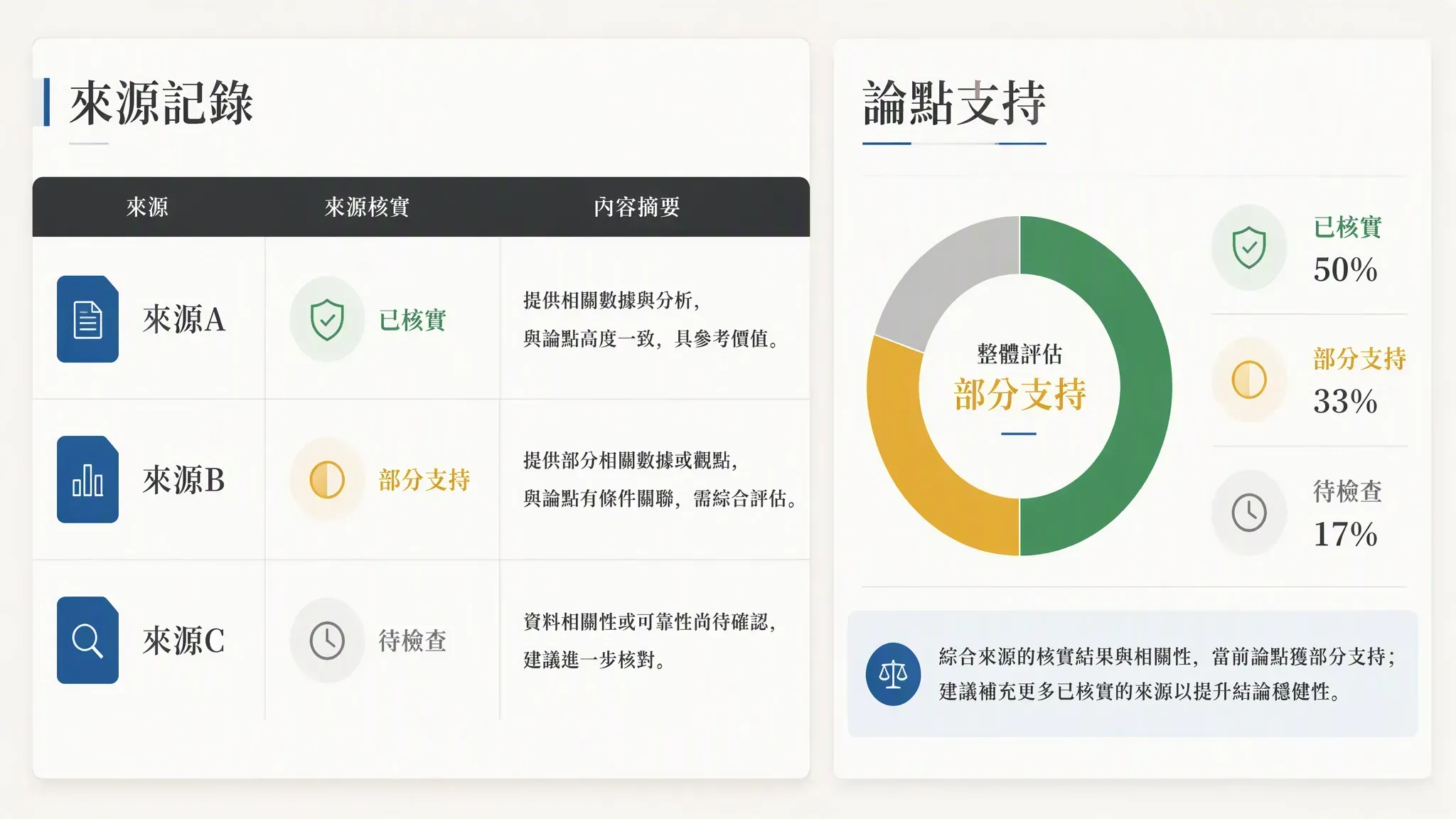 MuseWork 論文寫作助手核實來源身份與論點支撐