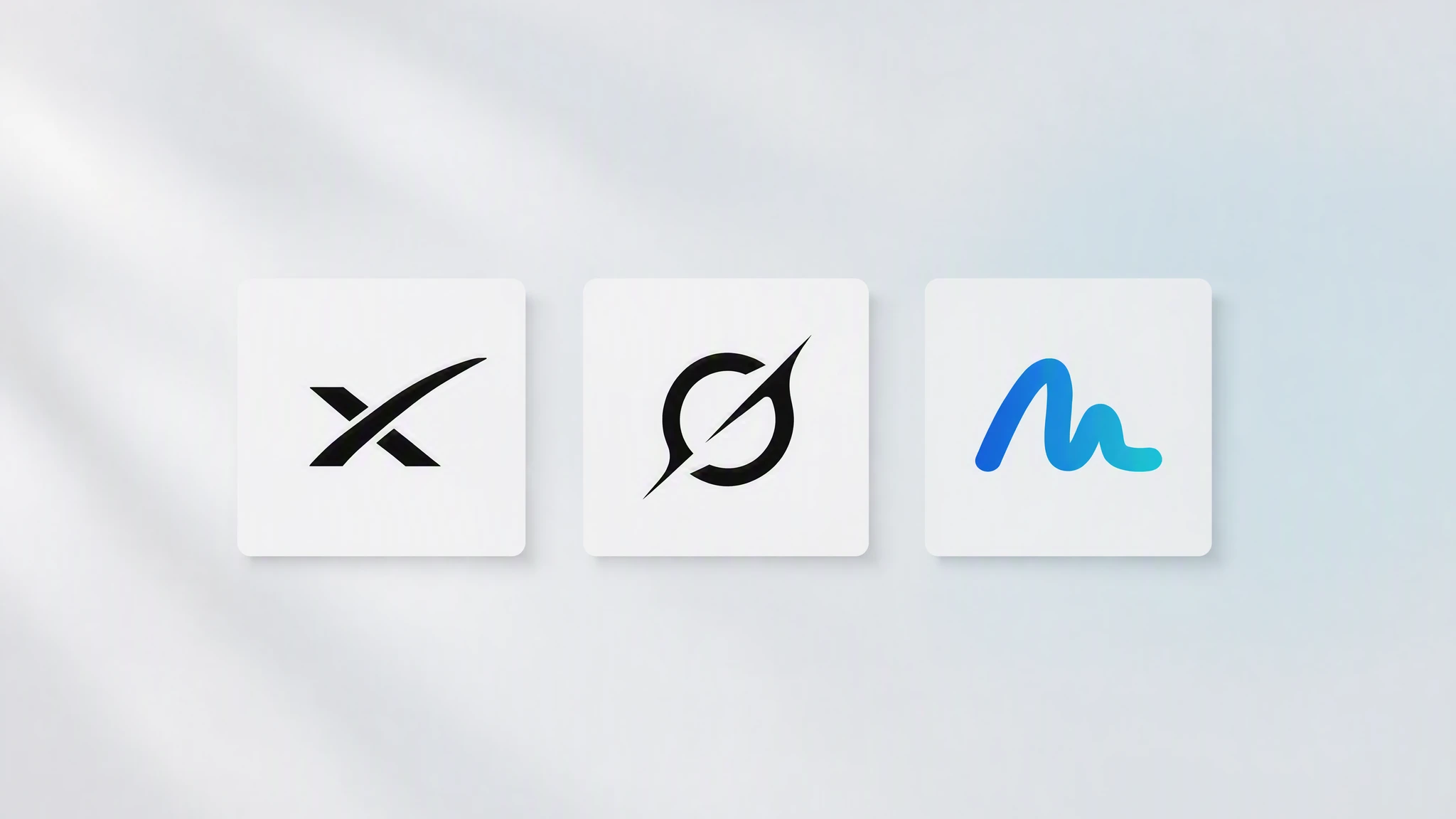 SpaceXAI, Grok and MuseWork marks in three equally sized square tiles for a knowledge-work evaluation article.