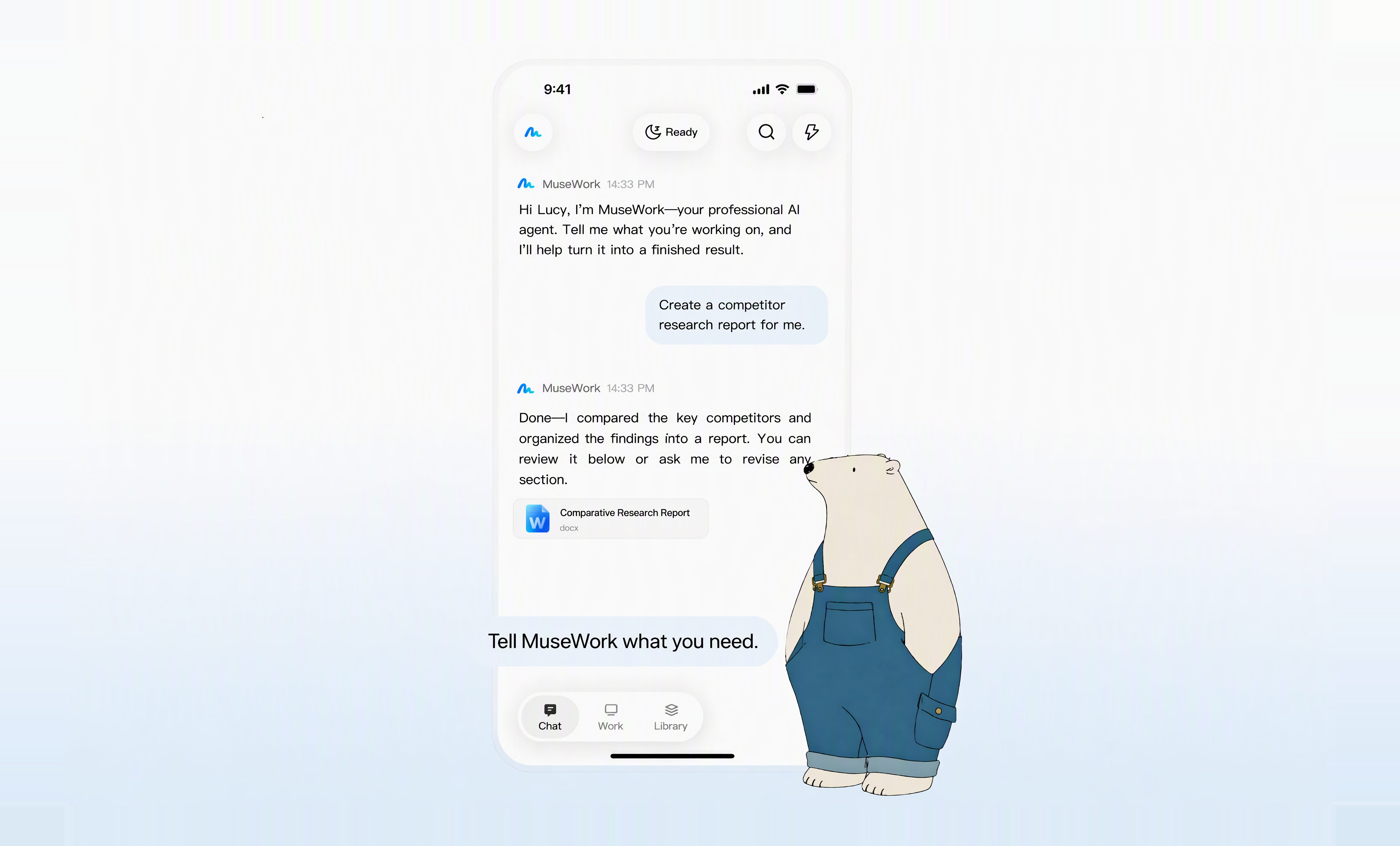 تطبيق مساعد MuseWork يشارك المهام والمخرجات بين هاتف Android ومساحة العمل على الويب