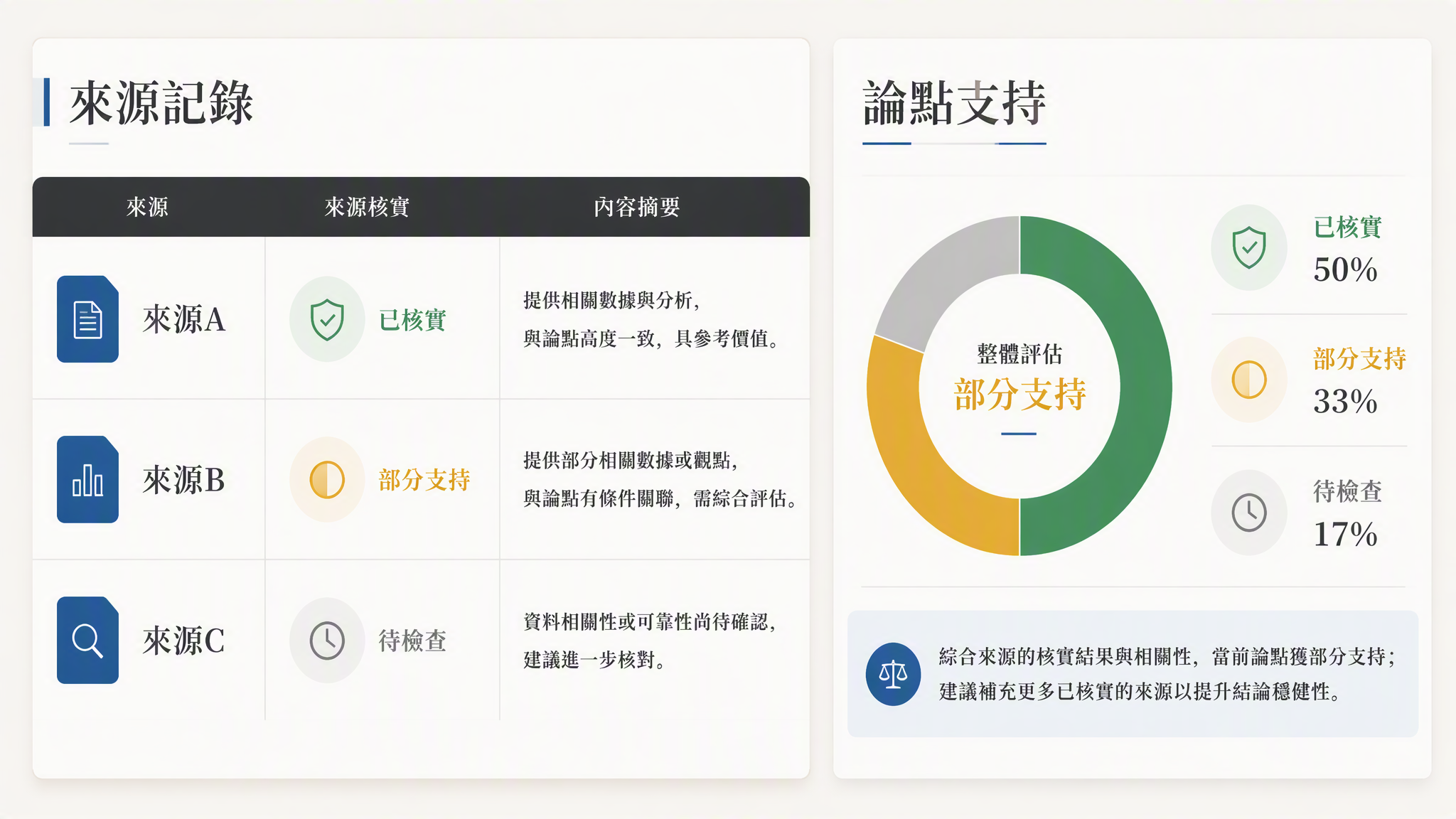 Muse AI 論文寫作助手核實來源身份與論點支撐