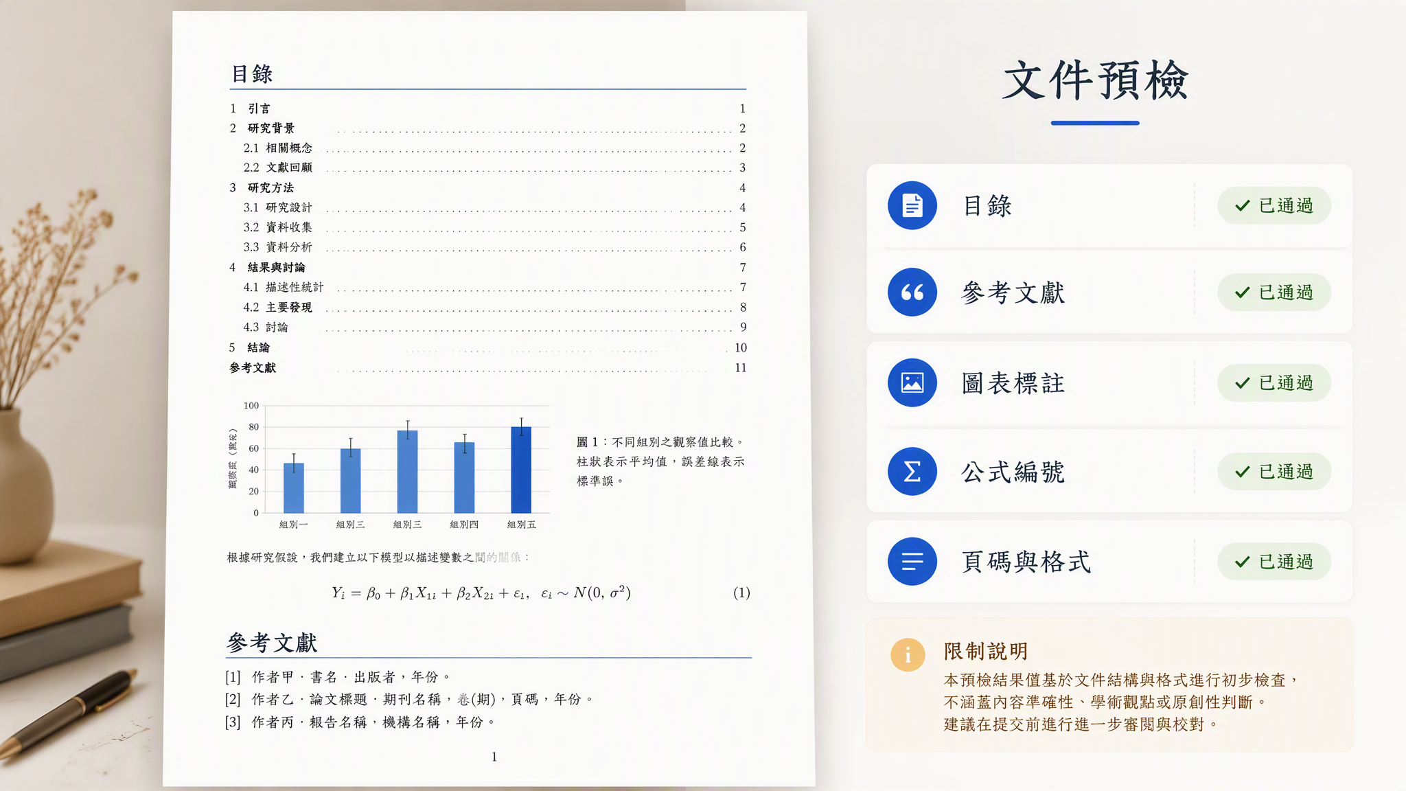 Muse AI 論文寫作助手檢查可提交的 Word 論文