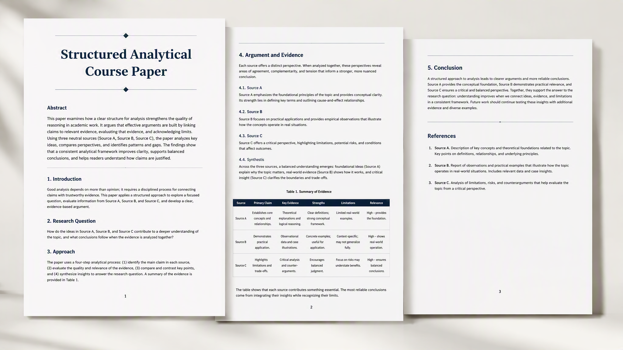 Muse-generated course paper with structured argument and references