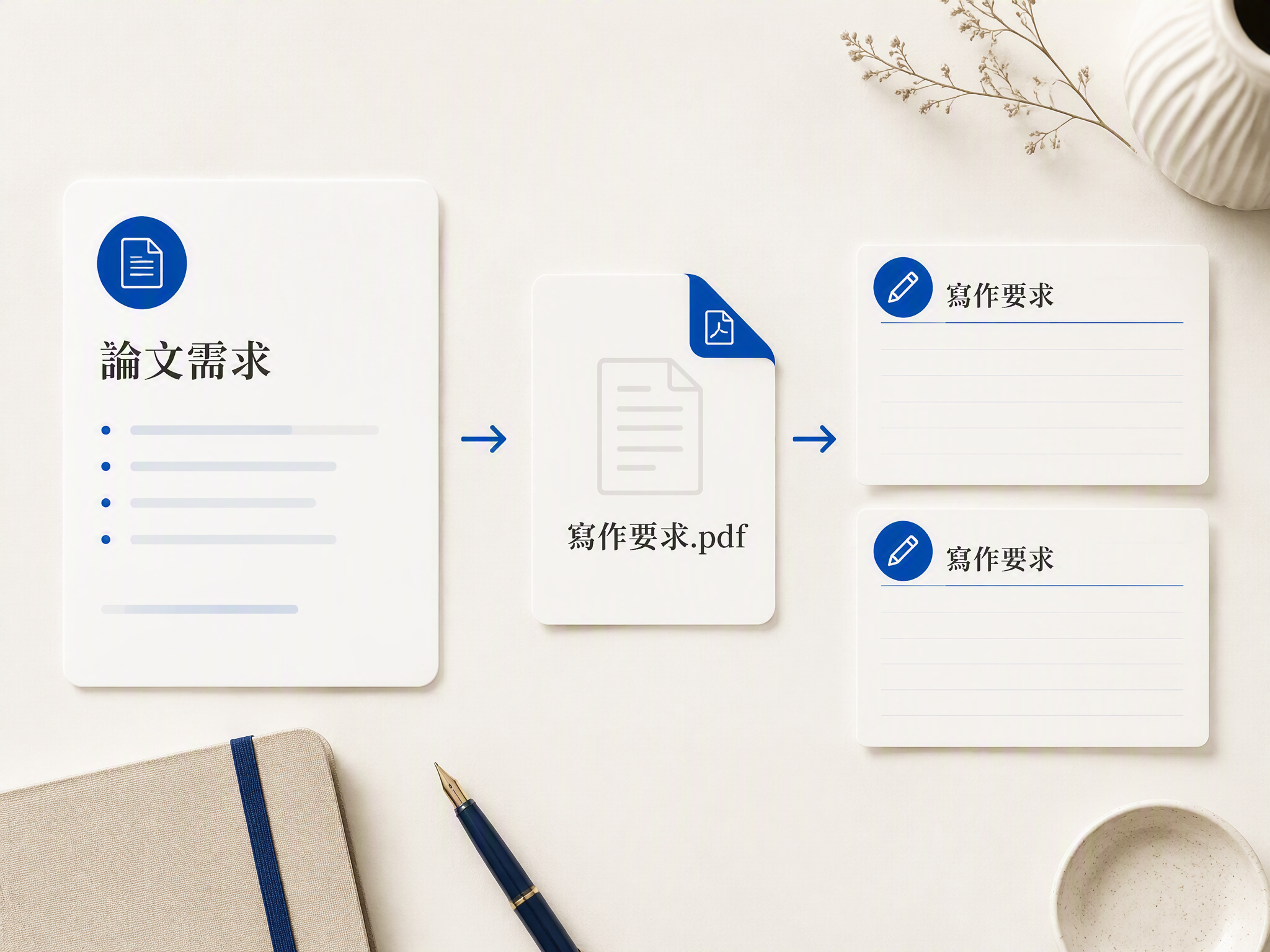 學生在 Muse AI 論文寫作助手中輸入論文需求