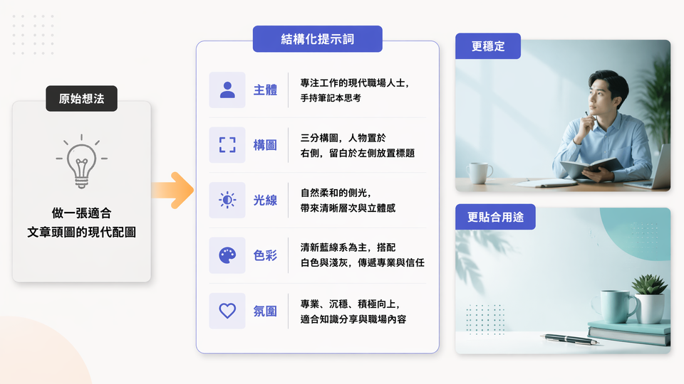 Muse 圖像創建器為穩定 AI 圖像生成撰寫語義化提示詞