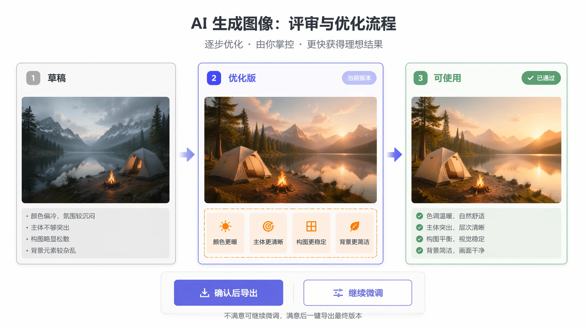Muse AI 图像生成器在用户审查后优化生成的视觉内容