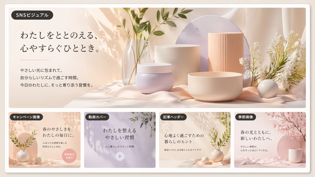 Muse 生成 AI 画像セット：ソーシャルメディアコンテンツとキャンペーン投稿用