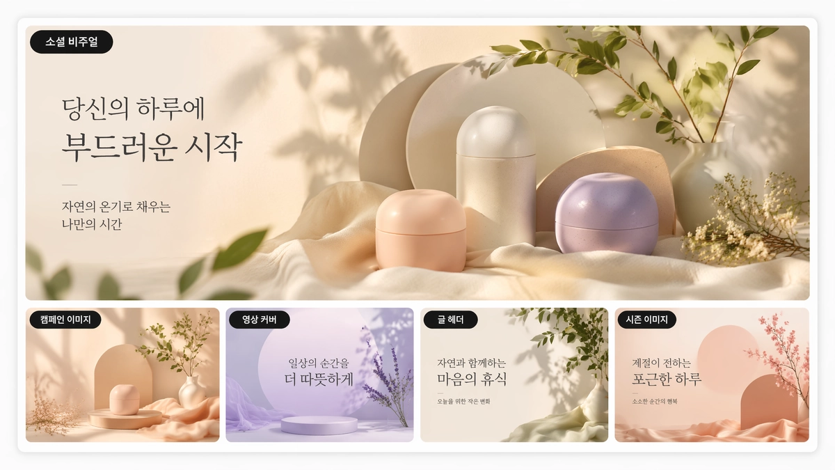 Muse 생성 AI 이미지 세트: 소셜 미디어 콘텐츠 및 캠페인 게시물용