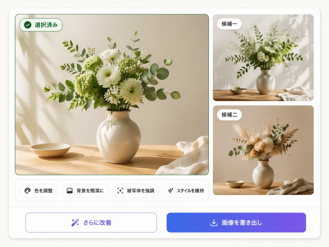 最終ダウンロード前の Muse AI 画像ジェネレーターのレビューと改善フロー
