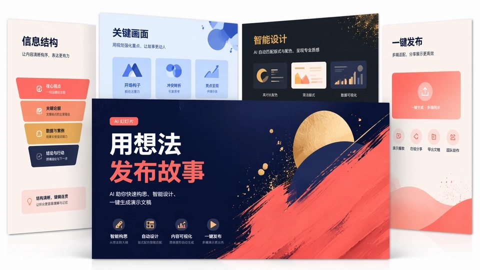 Muse AI 演示文稿生成器创建视觉幻灯片