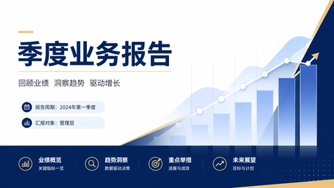 业务汇报封面页变体