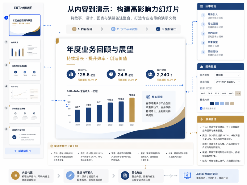 Muse 正在生成 AI 演示文稿