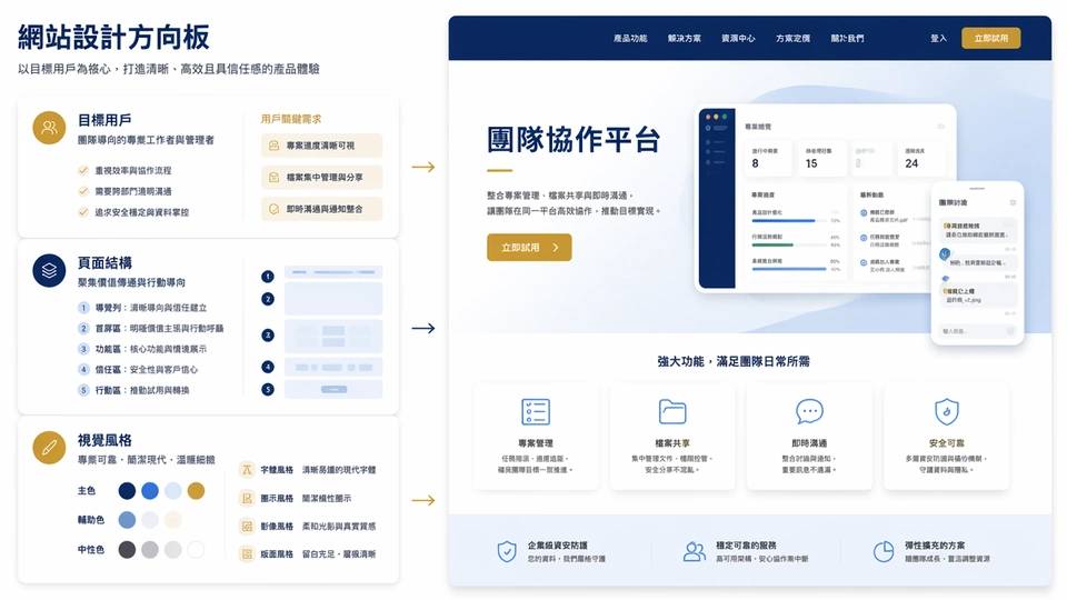 Muse 生成 SaaS 落地頁 UI 設計方案