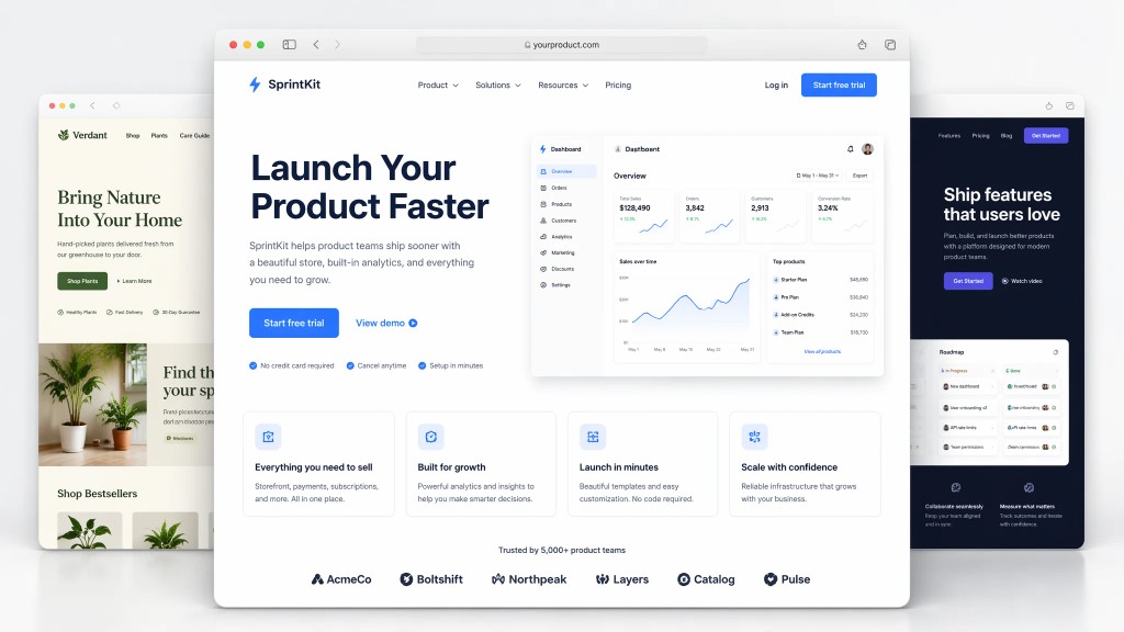 Muse AI website builder showing a generated founder landing page preview