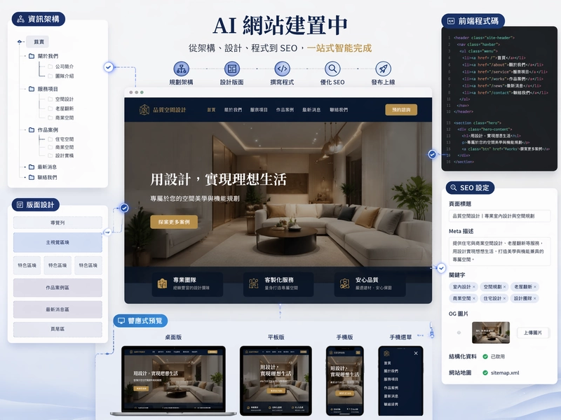 Muse 正在生成網站設計與代碼